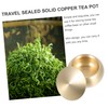Ciieeo Mini Copper Box Portable Tea Canister with Airtight Seal