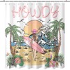 Lindameler Tropical Hawaiian Shower Curtain Summer Ocean Beach Shower Curtain
