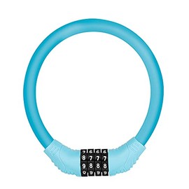 ACCECLE Bicycle Lock Cable Anti-Theft Password Resettable Road Bike Lock (Blue)