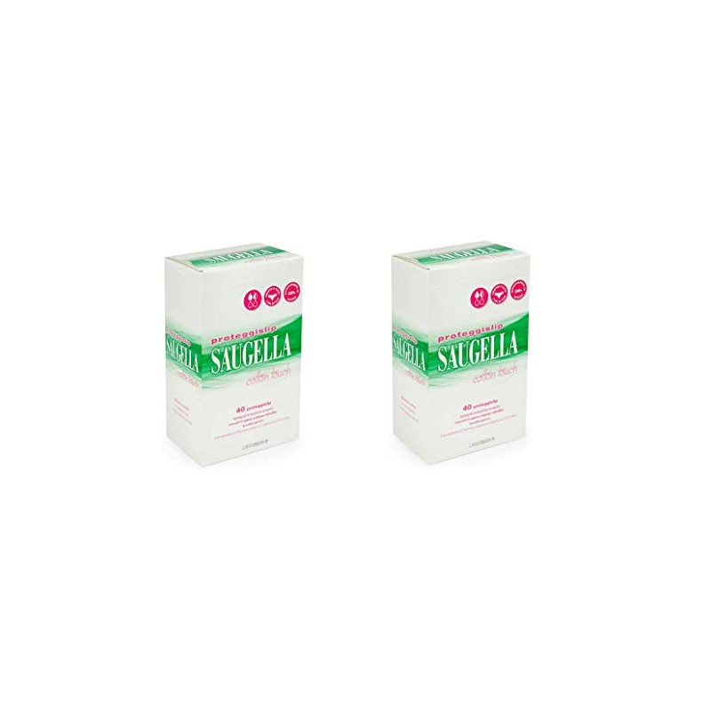 2 x Saugella Cotton Touch Pantiliners - 40 per pack