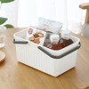 ZOOFOX 3 Pack Plastic Storage Basket with Handle, Portable Shower