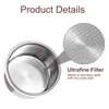 uxcell 1Pcs 51mm Coffee Filter Basket, 4-Cup Stainless Steel Reusable
