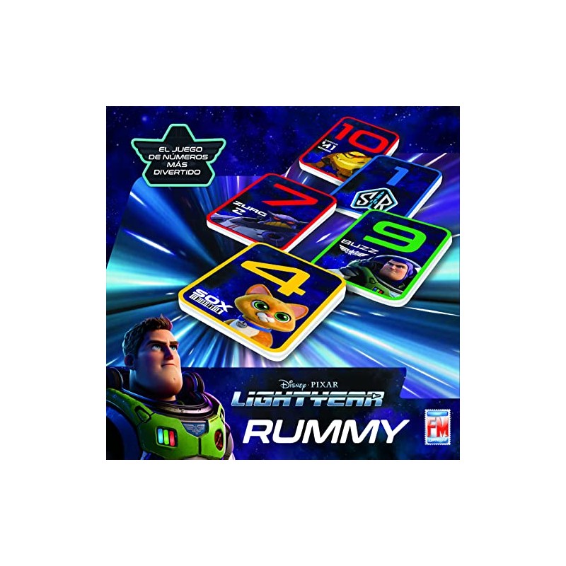 Rummy-Domino Lightyear| Juego de Mesa Fotorama