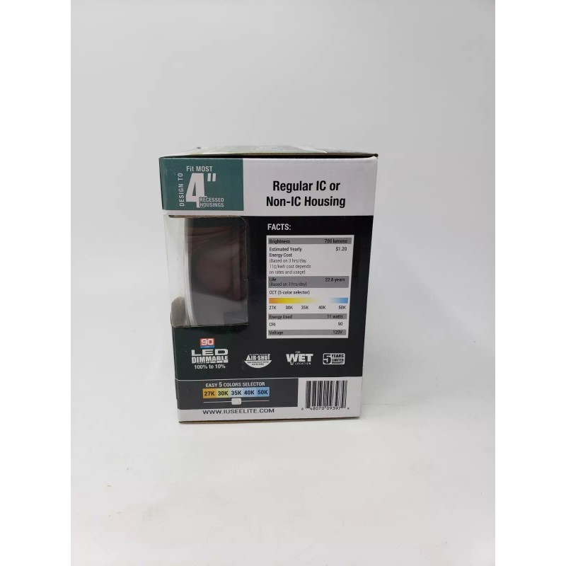 Elite LED Light 4” Round Recessed Downlight Fixture G3 Field