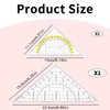 Set Square with Handle, Set Square Small, 16 cm +