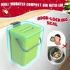 COMTAR Kitchen Waste Bin with Hooks 5L, Indoor Kitchen Sealed