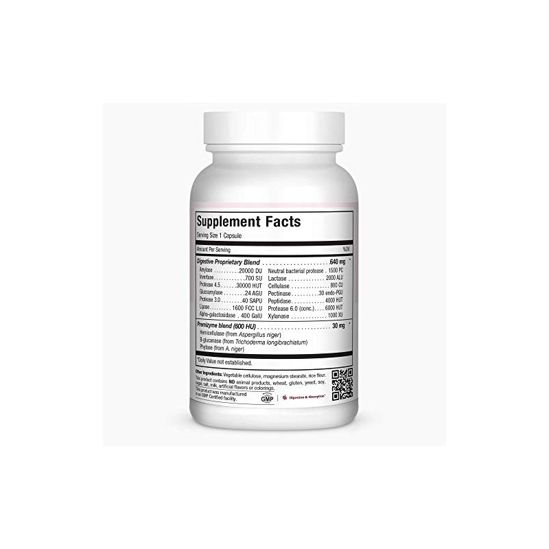 Digestive Enzymes Supplement – Plant-Based Digestive Enzymes for Women &