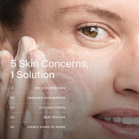 Timeline Mito-Biotic™ Travel Size Gentle Cleanser - Non-Drying & Calming With Ceramides To Remove Makeup & Strengthen Skin Barrier For All Skin Types - .5mL