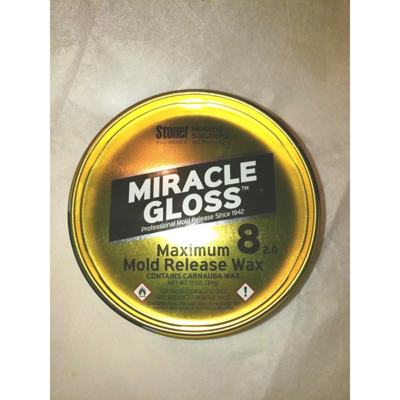 STONER WAX, FORMERLY MEGUIAR'S MIRROR GLAZE MAXIMUM 8 MOLD RELEASE