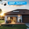 Real HD 4K 8MP Turret Dome POE IP Camera Outdoor,
