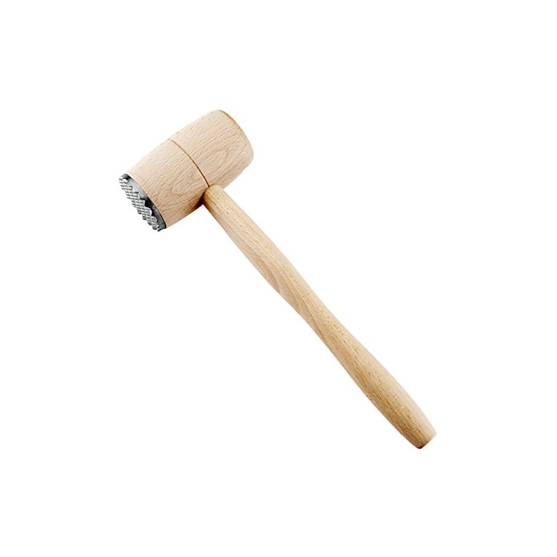 Metaltex Wood/Aluminium Meat Hammer, Silver