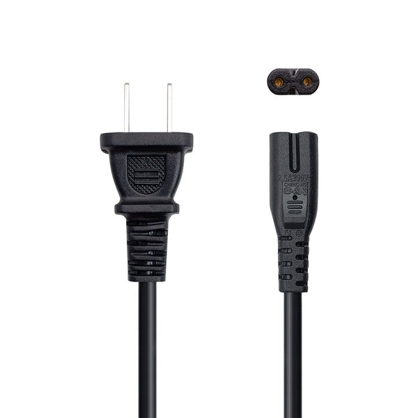 DGY AC Power Supply Cable, Glasses, konekuta-・puragu Power Cord 2P, sutore-tokonekuta Product Power Cord 2 Pin Plug (Male )⇔ 2 Pin Socket (Female) 1.5 m Straight Type no-topasokonadaputa-