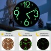 TPOUIDD Reloj de Pared Luminoso de 12 Pulgadass, Reloj Pared