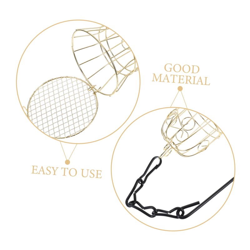 VILLFUL 2pcs Hanging Bird Feeder Kit Durable Metal Bird Feeding