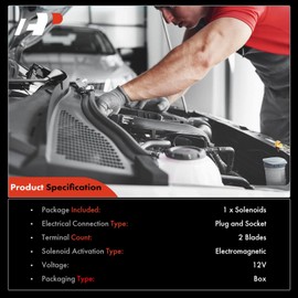 A-Premium Solenoide de distribución variable (VVT) del motor compatible con Kia Soul 2011 L4 1.6L Petrol Hatchback, Replace# 243552B600