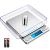 AMIR - Báscula digital de cocina, 500 g/0,01 g, mini