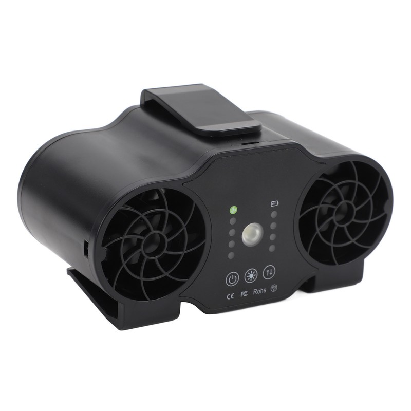 Clip On Waist Fan 4 Speed Gears Forward Reverse Rotation