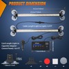 Nilight 144 LED Strobe Traffic Advisor Light Bar Amber White