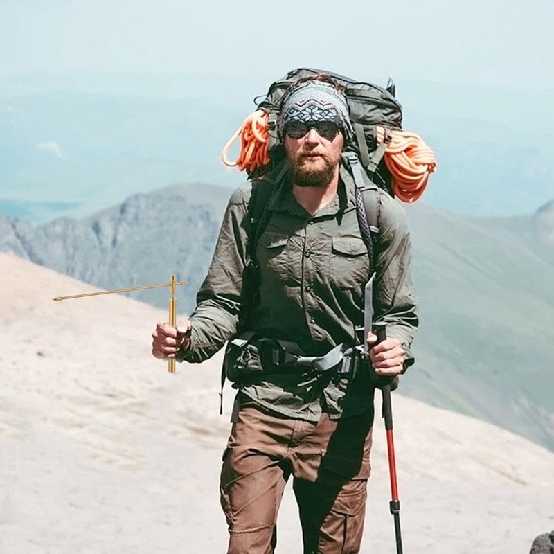 Baluue Brass Dowsing Rods, 2PCS Copper Dowsing Rods, Solid Pure