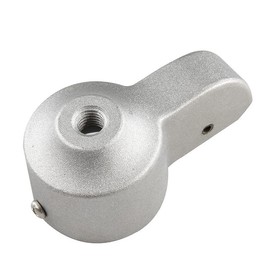 Hyxodjy Flagpole Pulley Flagpole Accessories with Nylon Pulley Heavy Duty Rod Case Portable Suitable for Standard 2 Inch Flag Poles with a Diameter Aluminium Alloy (Silver)