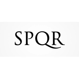 AS Roma SPQR Wall Car Laptop Sticker Black 12” x 4”