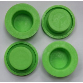 Flange Washer Taper Insert Cap Plug Cover for 39 to 40mm 1-9/16" Inside Diameter Hole of Tube Bottle Opening (Pack of 4) Sealed Flexible Plastic