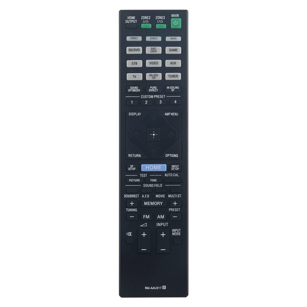 RM-AAU217 Remote Control Replacement for Sony AV System Audio Receiver