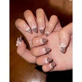 Coco Valentine's handmade nail tips - Middle Coffin / 코코 발렌타인 수제네일팁 - 미들코핀