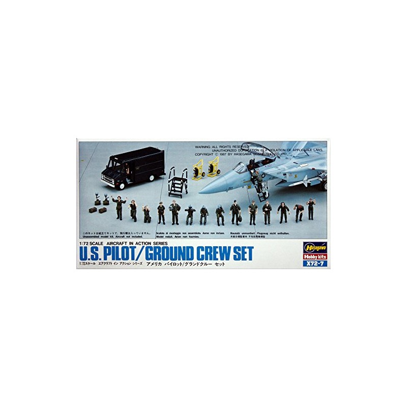 HASEGAWA 35007 1/72 U.S. Pilot/Ground Crew Set