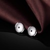 JiaYang 18k White Gold Plated Earring Backs Sterling Silver Earring