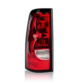 OKLPF Rear Brake Tail Light Compatible With 2003 2004 2005 2006 Chevy Silverado 1500 1500HD 2500 2500HD 3500,Replace Red Taillight Assembly,Included Bulbs and Harness,Left Driver Side