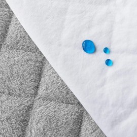 Biloban Waterproof Bassinet Mattress Pad Cover(35"x21"), 2 Pack, Ultra Soft Bamboo Surface, Quilted Bassinet Mattress Protector Fit for TCBunny 2-in-1/Fodoss/Besrey Baby Bedside Sleeper, Gray