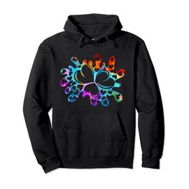 Cute Heart Shapes Love Colorful Elegant Heart Pullover Hoodie