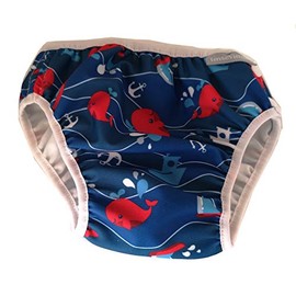 Imsevimse Aqua Nappy, Swimming Nappy, Blue Deep (M (7-10 kg))