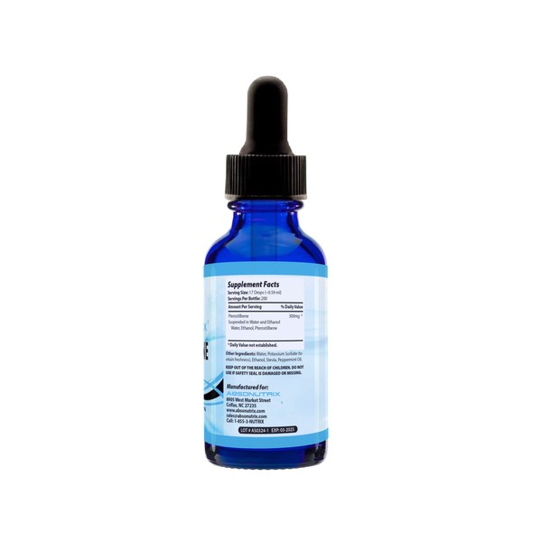 Absonutrix Pterostilbene 300 mg, 4 Fl Oz Liquid Drops, 200 Potent Servings, High Bioavailability, Third-Party Tested, Quick Absorption, GMP-Certified, Non-GMO, Cruelty-Free Products, Made in USA