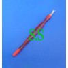 S.S Cuticle Nail Art V Shape 12cm Red Plastic Handle Trim Remover Pusher B-719-PICK