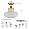 CLAXY Modern Gold Schoolhouse Ceiling Light Semi-Flush Mount Ceiling Light