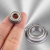 10PCS Miniature Flanged Ball Bearings,Double Shielded Bearing,8MM ID,16MM OD,5MM Thickness,18MM
