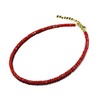 twinkle eye Handmade Red Natural Crystal Beaded Choker Necklace Spinel