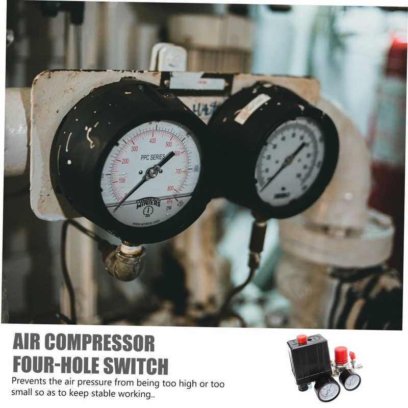 Tofficu 1 Set Air Compressor Control Valves Air Compressor Four-hole
