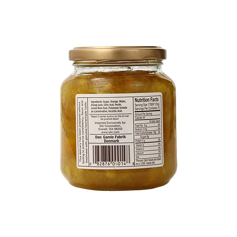 Elki's Gourmet Scandinavian Delights Preserves, Orange, 13.4 Ounce