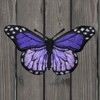 Paddys Patches Purple and Lavender Butterfly Embroidered Patch — Iron On