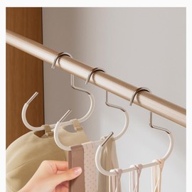 10 Pack Hat Hangers for Closet - Nonslip Space Saving Steel Hat Rack for Baseball Caps, Versatile Hanger Holder for Belts, Vest, Ties and Scarves (White)