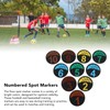 Flat Cones Spot Markers Numbered Floor Spot Markers Set Soccer
