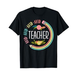 Cute Avid Teacher Appreciation Back To School T-Shirt for Men Women
