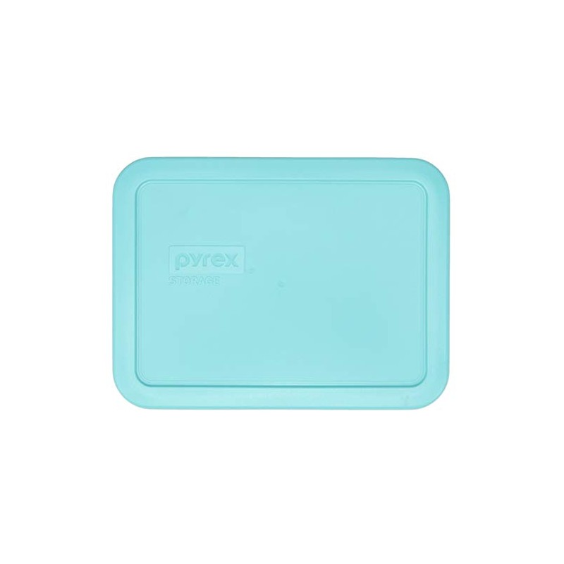 Pyrex 7210-PC Sun Bleached Turquoise Plastic Rectangle Replacement Storage Lid,