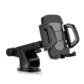 GRIRIW Car Phone Holder Bracket Cup Mount for Smartphones Rotation Stretch for Dashboard Windshield Office Desk Grey