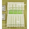Today's Curtain Hellina Tapework Window Tier, 36-Inch, Ecru