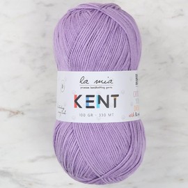 La Mia Kent 1 Skein 50% Cotton 50% Acyrlic Yarn, 100 Grams (3.5 Oz), 330 Meters (361 Yards), Lilac - L167