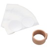 Disposable Aluminum Foils Lids Coffee Capsule Cups with Wooden Stand